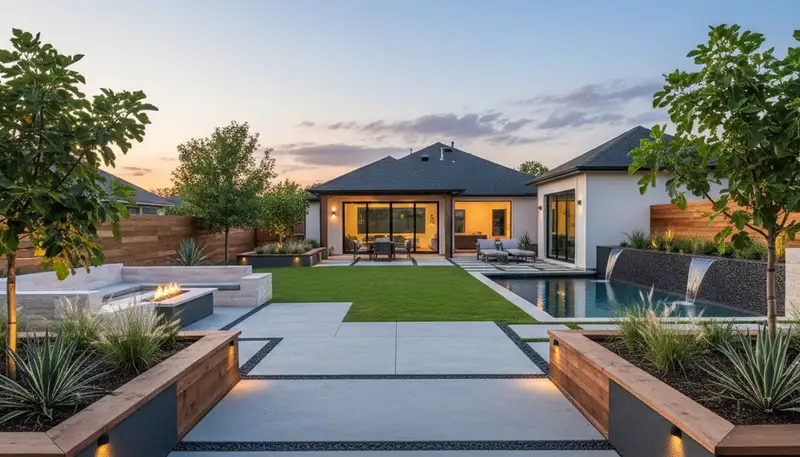 Landscaping service team in Arlington, TX providing professional lawn care for residential properties