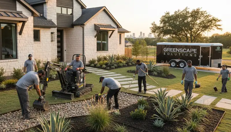 Landscaping service in Arlington, TX for lawn care, mowing, and property maintenance
