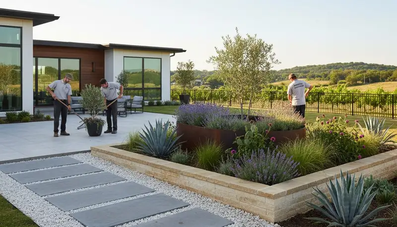 Arlington, TX landscaping team providing professional lawn care for local homes and businesses