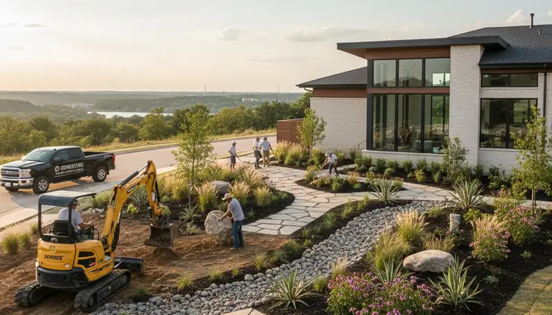 Professional landscaping service in Arlington, TX for lawns, shrubs, and property maintenance