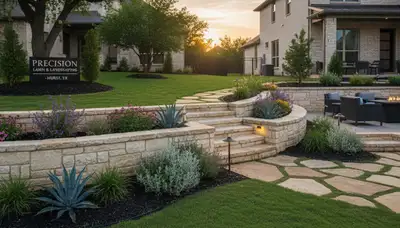 Landscaping crew serving Arlington, TX, providing professional lawn care and outdoor maintenance خدمات