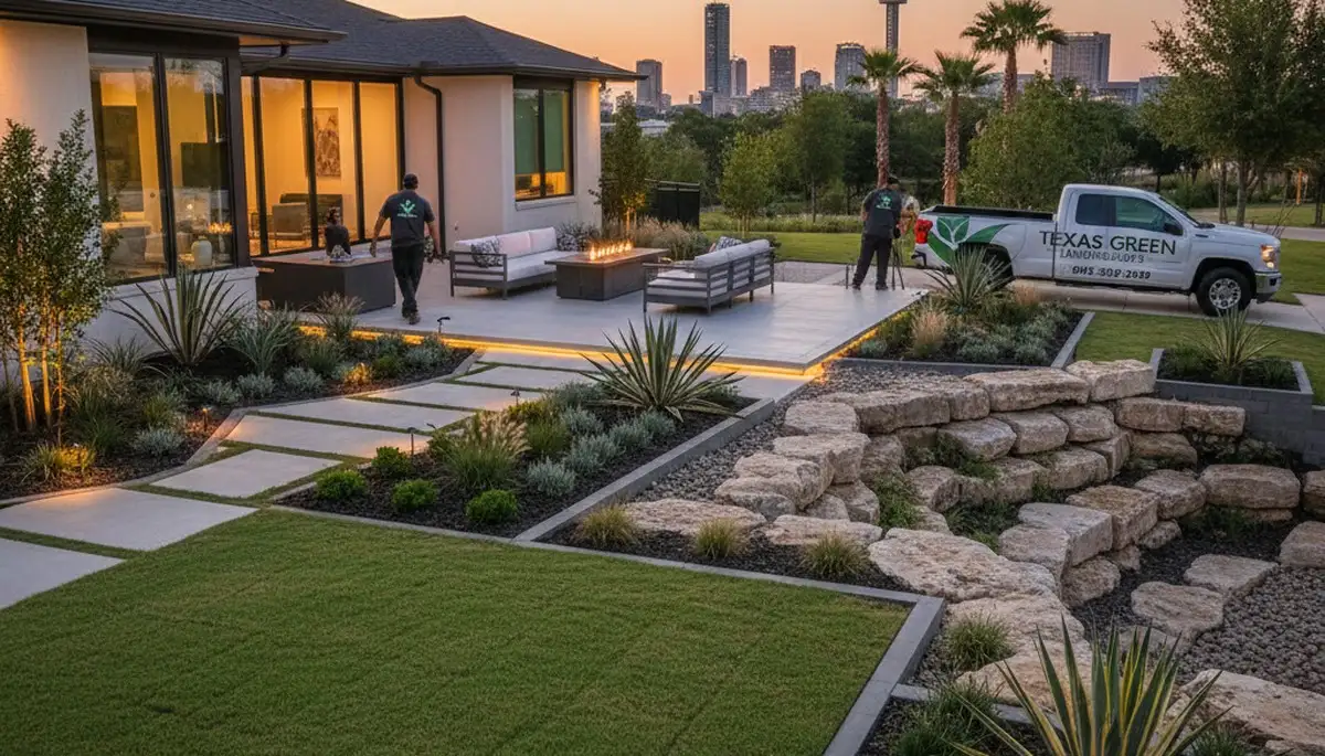 Landscaping service in Arlington, TX providing professional lawn care for local homes and businesses