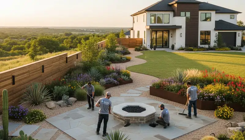 Landscaping service in Arlington, TX for lawn care, maintenance, and curb appeal