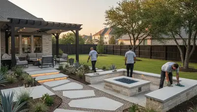 Landscape maintenance service in Arlington, TX for commercial and residential lawns