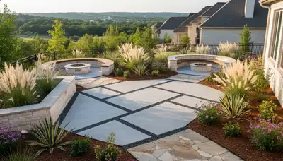 Landscaping crew serving Arlington, TX with professional lawn care and yard maintenance services